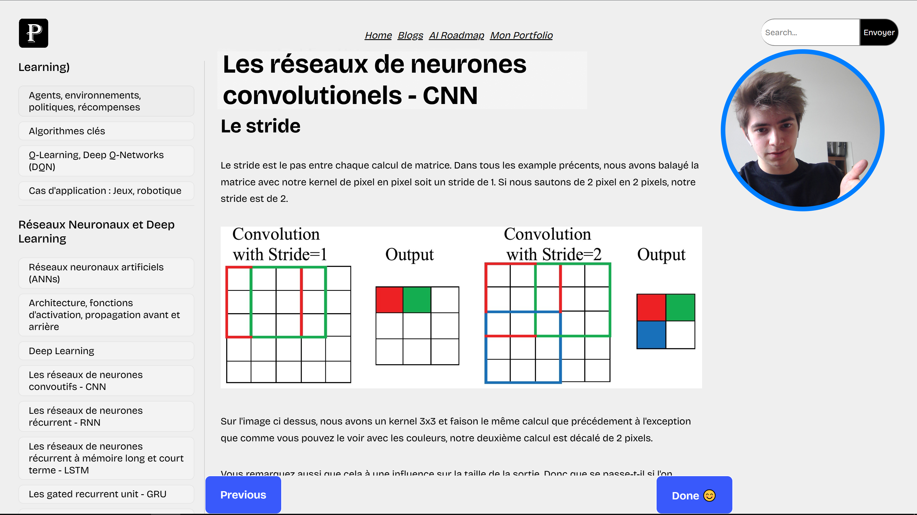 Moi (Paul Claret) en train d'expliquer le concept de la roadmap