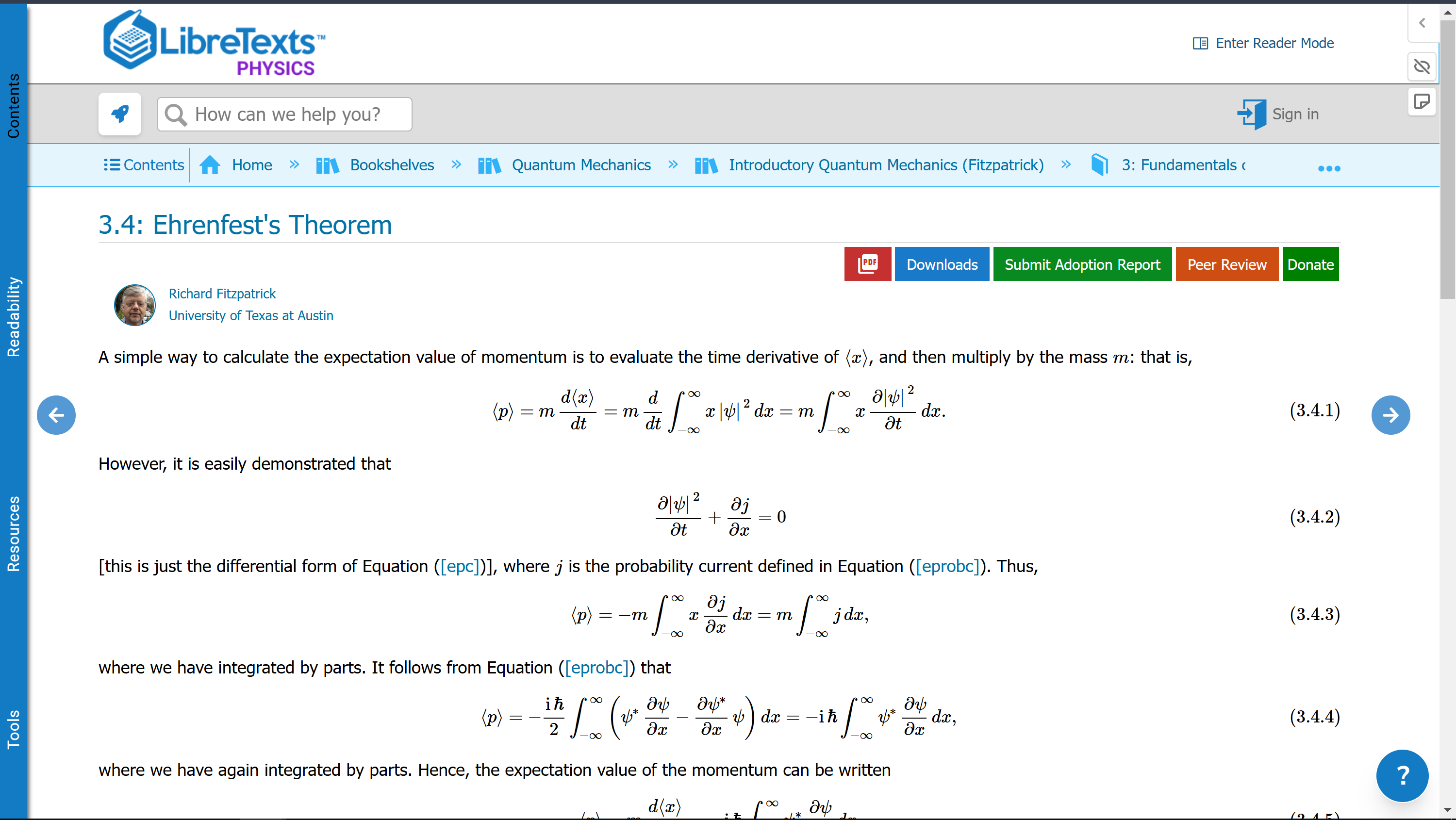 livre physique quantique capture ecran