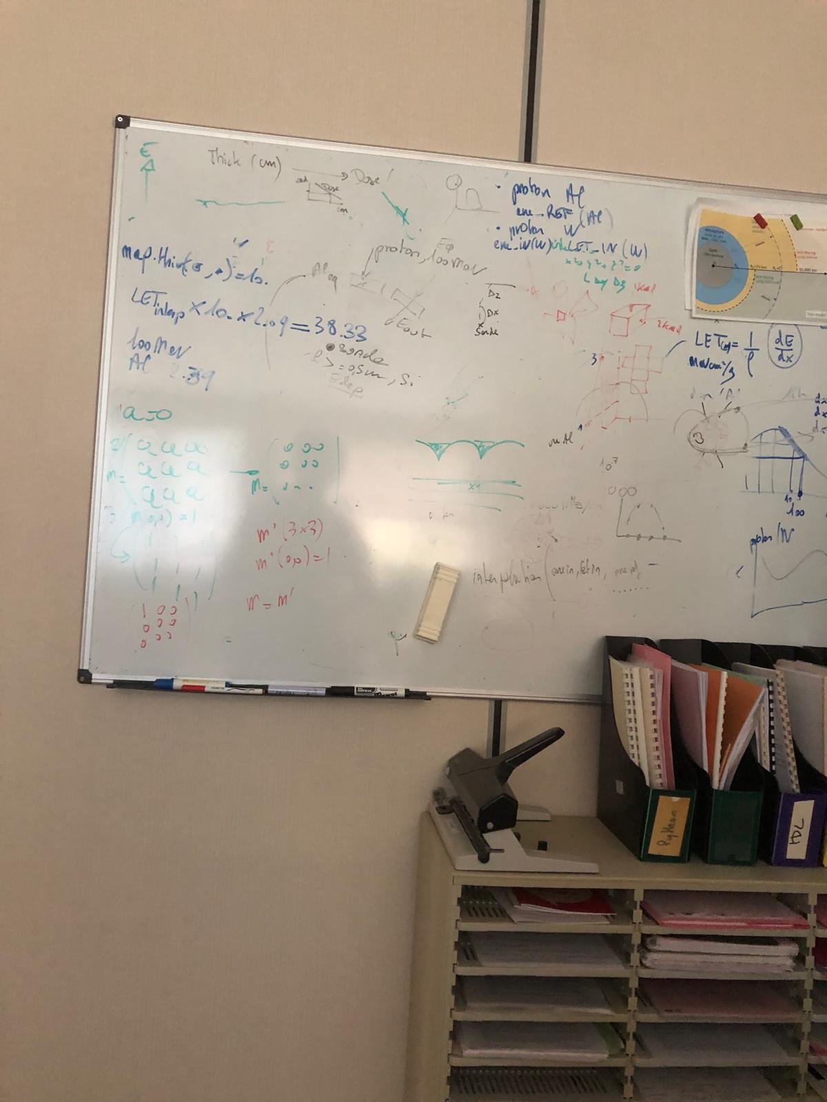 Radiation dosage map inside of a satelite
